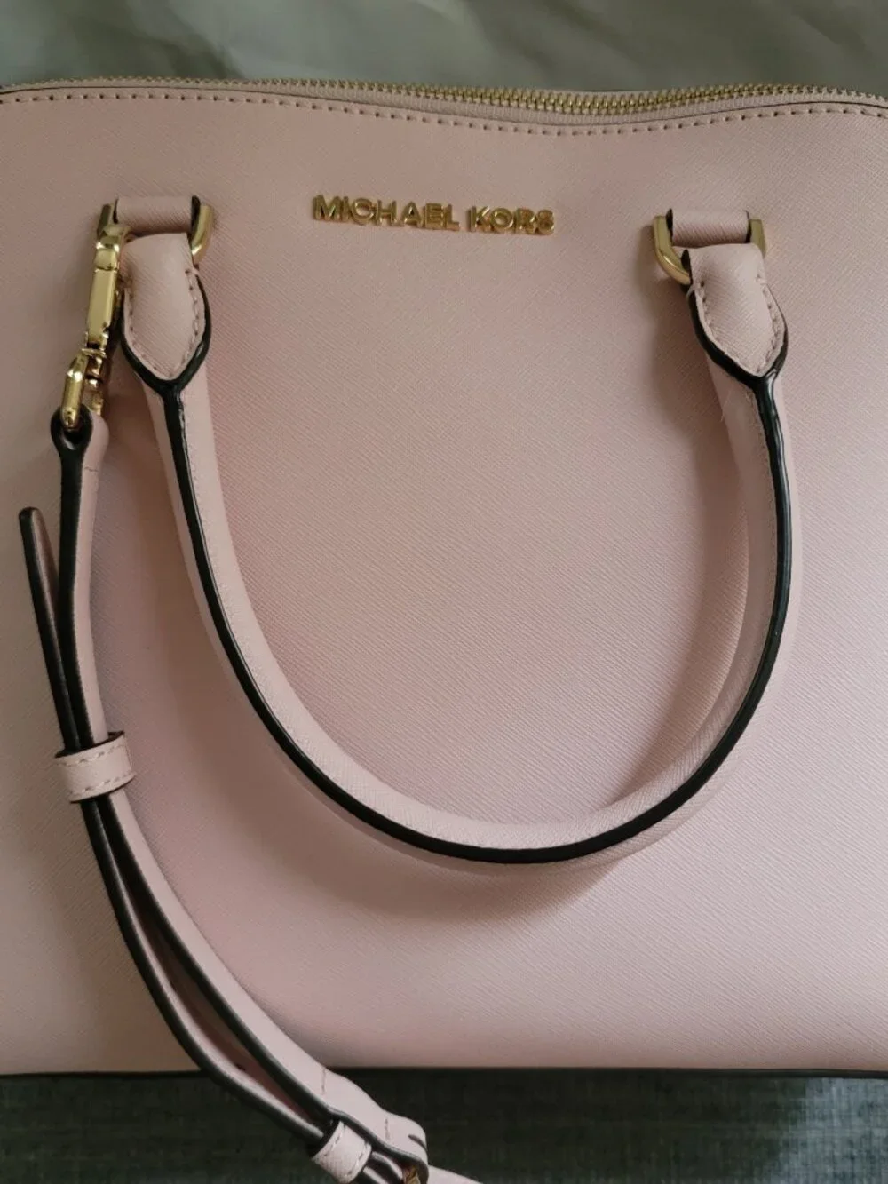 Michael Kors Cindy Large Dome Satchel (Blossom Pink)